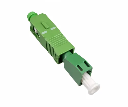 DINIC LWL Adapter LC/APC Buchse auf SC/APC Stecker Glasfaser Adapter, Singlemode / Simplex